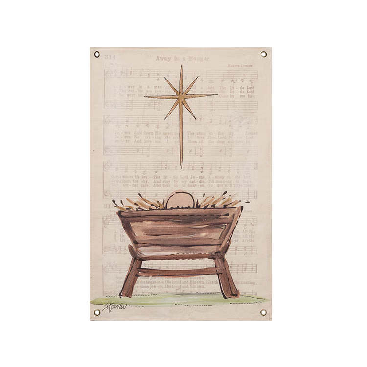 Gift Wall Art Manger Fabric