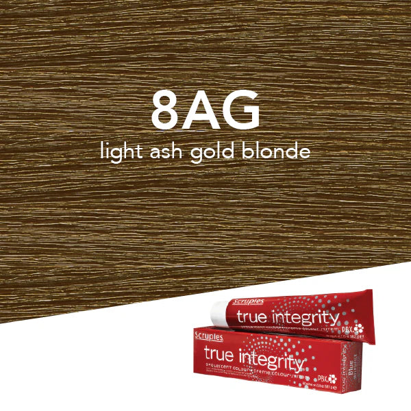 Scruples True Integrity 8AG Light Ash Gold Blonde 2.05 oz. - PinkPro Beauty Supply