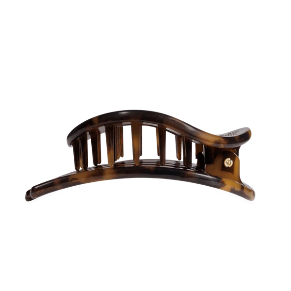 Teleties Flat Circle Clip Large - Tortoise