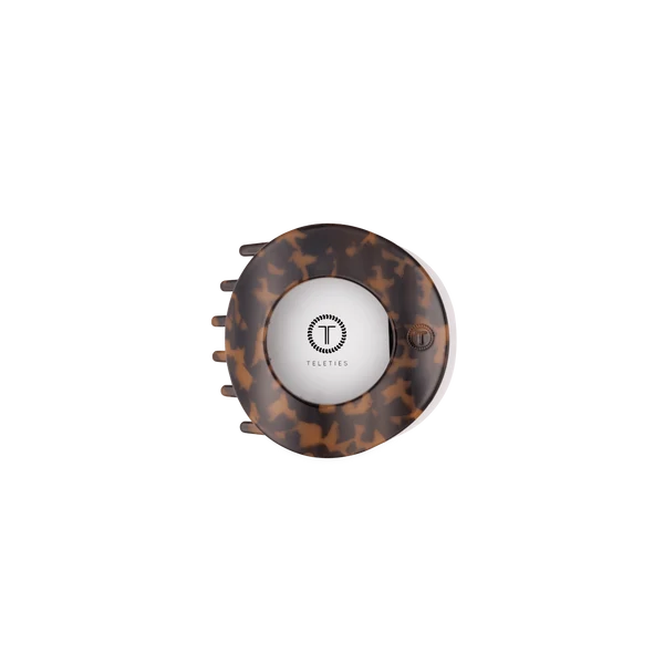 Teleties Flat Circle Clip Small - Tortoise