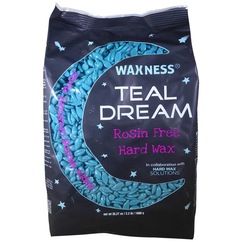 Waxness Teal Dream Rosin Free Sparkly Hard Wax Sample 2.2 lb. / 1 kg.