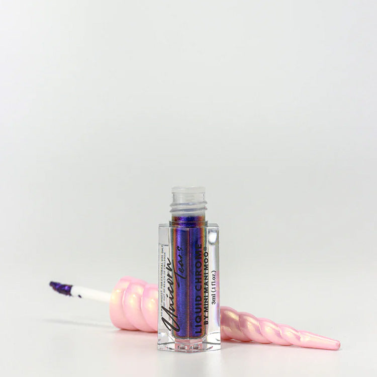 Mini Mani Moo! Unicorn Tears Liquid Chrome - Wicked Blue 0.1 oz.