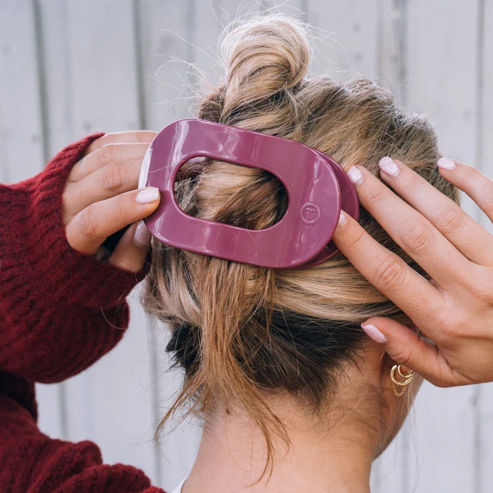 Teleties Flat Clip Round Large - Wild Side