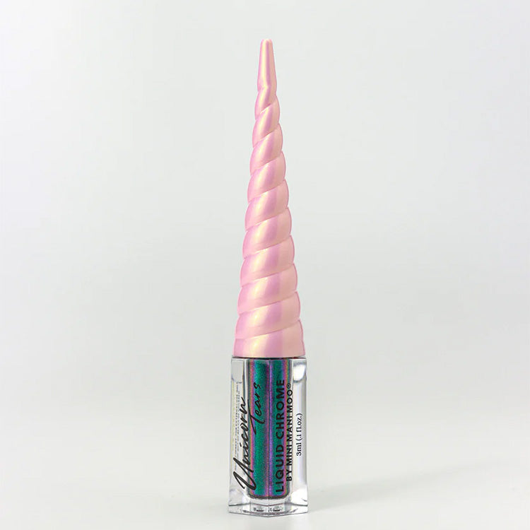 Mini Mani Moo! Unicorn Tears Liquid Chrome - Wicked Teal 0.1 oz.